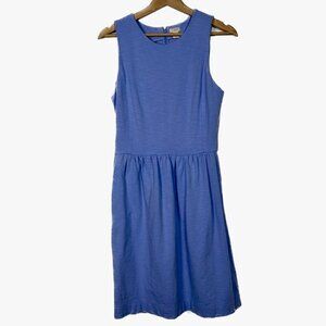 JCREW Factory Lilac Purple Cotton High Neck Knee Length Dress SIZE M